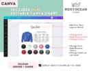 Editable Gildan 18000B Size + Color Chart