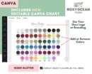 Editable Siser Glitter Color Chart