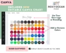 Editable Siser EasyWeed Color Chart