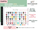 Editable Tultex 244 Color + Size Chart