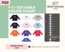 Editable Rabbit Skins 3311 Color + Size Chart