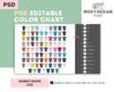 Editable Rabbit Skins 3321 Color + Size Chart