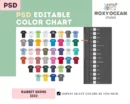 Editable Rabbit Skins 3322 Color + Size Chart