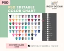 Editable Comfort Colors 6030 Color + Size Chart