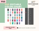 Editable Comfort Colors 9360 Color + Size Chart