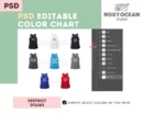 Editable District DT6302 Color + Size Chart