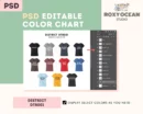 Editable District DT8001 Color + Size Chart