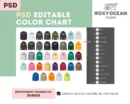 Editable Independent Trading Co. SS4500 Color + Size Chart