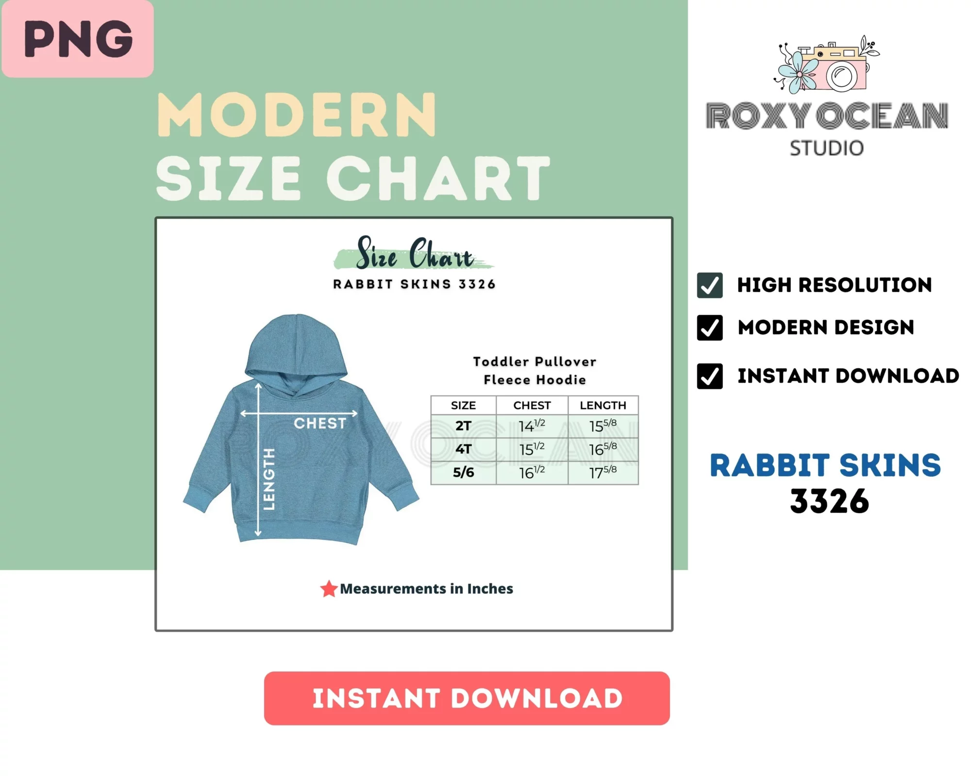 Editable Rabbit Skins 3326 Color + Size Chart - Image 4