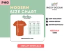 Editable Gildan 5000 Color + Size Chart