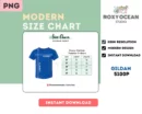 Editable Gildan 5100P Color + Size Chart