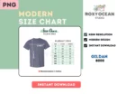 Editable Gildan 8000 Color + Size Chart