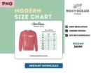 Editable Gildan 18000 Color + Size Chart