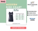 Editable Gildan 64200L Color + Size Chart