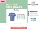 Editable Gildan 64500B Color + Size Chart