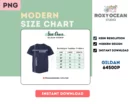 Editable Gildan 64500P Color + Size Chart