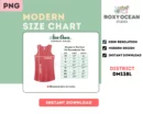 Editable District DM138L Color + Size Chart