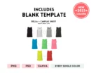 Editable Bella Canvas 3480Y Color + Size Chart