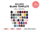 Editable Bella Canvas 3901 Color + Size Chart