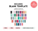 Editable Comfort Colors 9360 Color + Size Chart