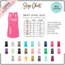 Editable Next Level 1533 Size + Color Chart