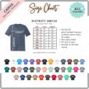 Editable District DM130 Size + Color Chart