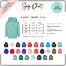 Editable Rabbit Skins 3326 Size + Color Chart